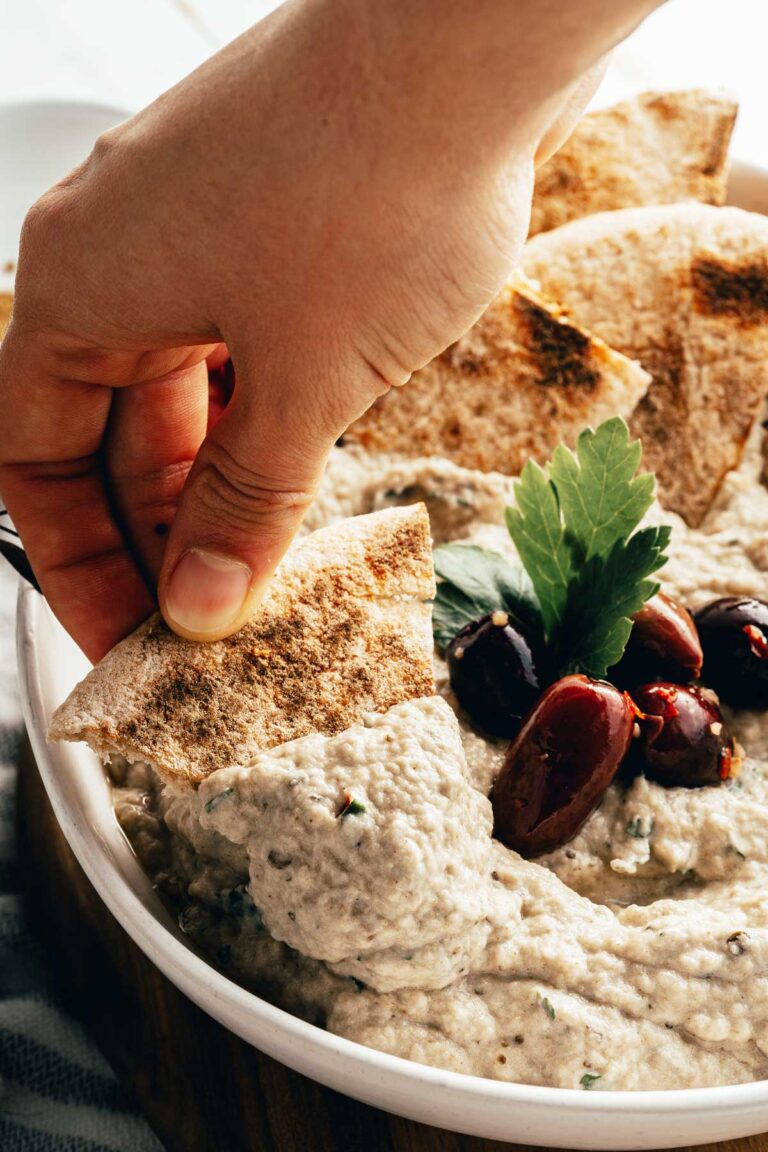 Roasted Eggplant Dip - Baba Ganoush | Picnic Lifestyle