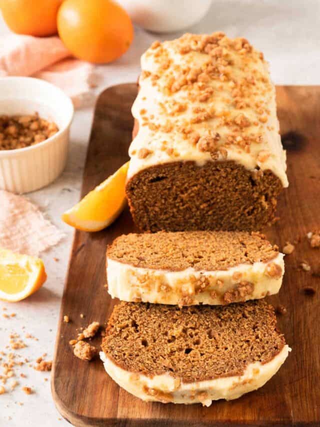 Gingerbread Cake with Orange Glaze and Candied Walnuts Story