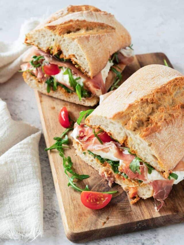 Burrata Prosciutto Sandwich Story
