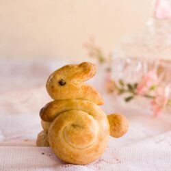 Bunny shaped Easter Cookie.
